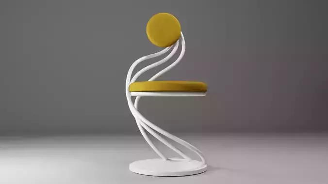 Velvet Chair  3D model