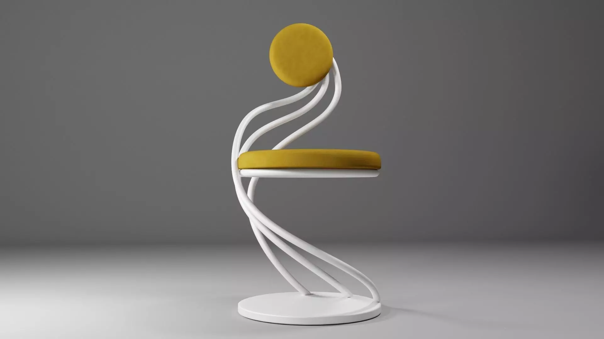 Velvet Chair  3D model_0
