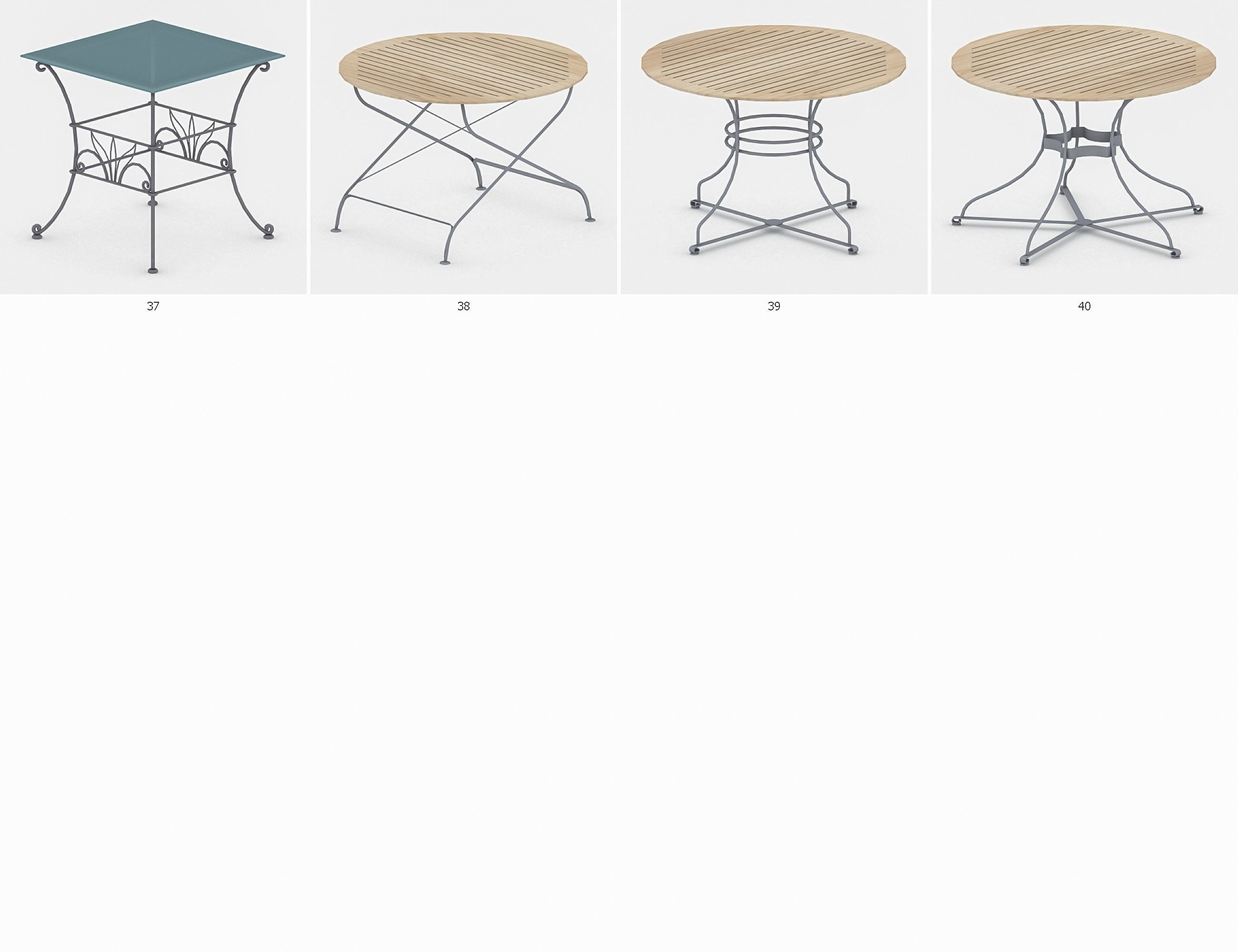 Tables Collection Vol 1 Low-poly 3D model_7