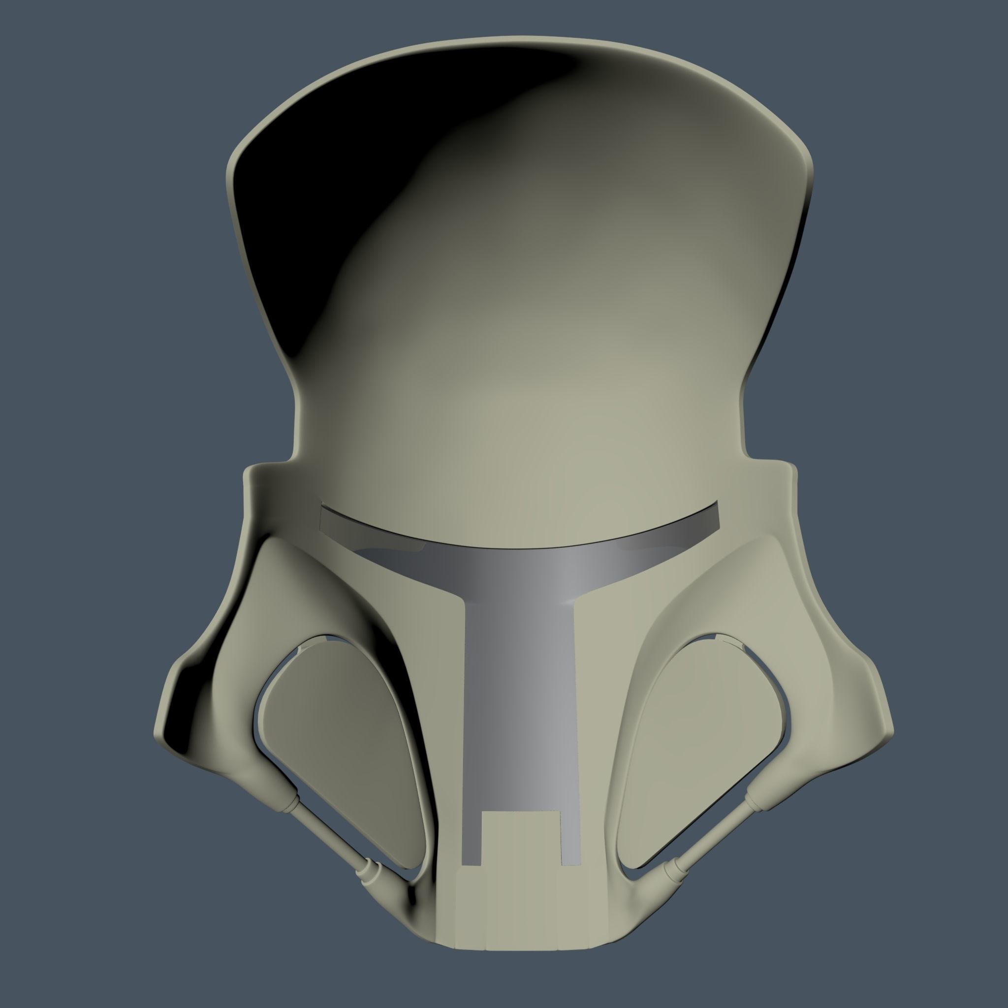 Boba Fett style airsoft visor 3D print model_3