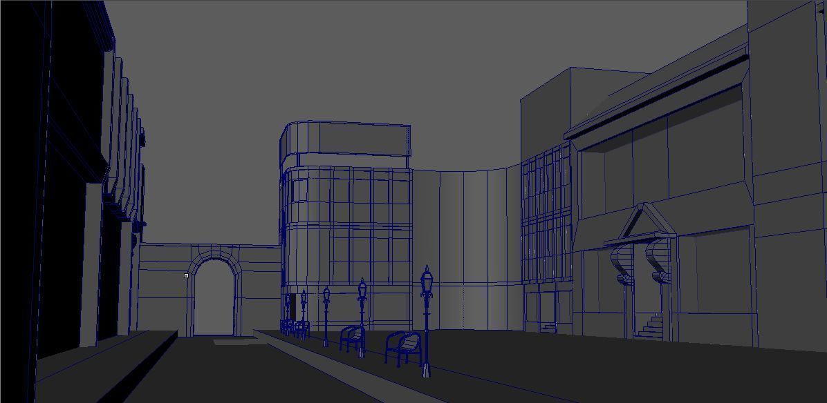 3d Mall Gaming  Low poly  Low-poly 3D model_6