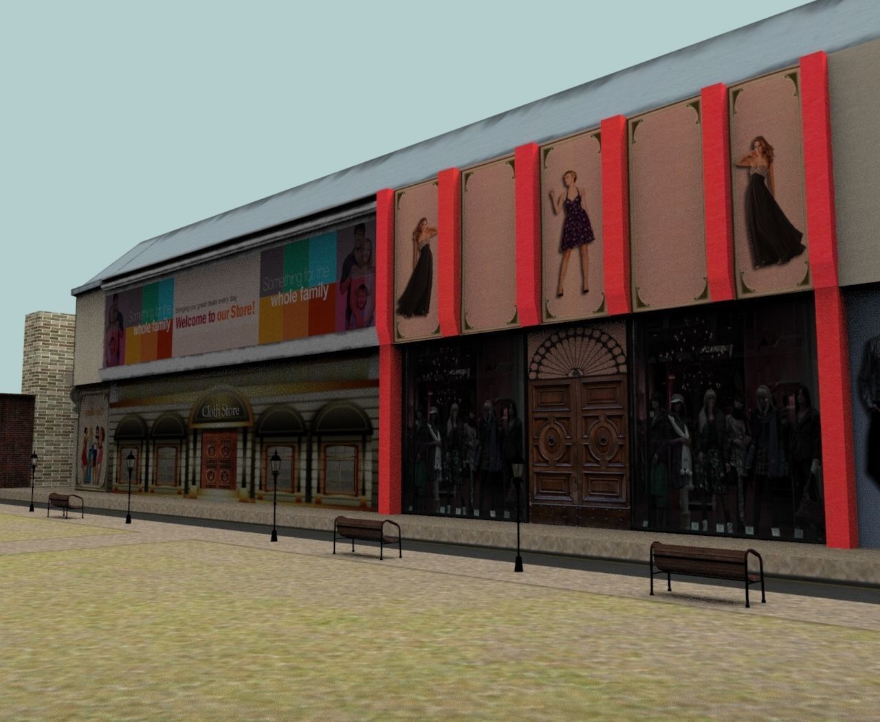 3d Mall Gaming  Low poly  Low-poly 3D model_4