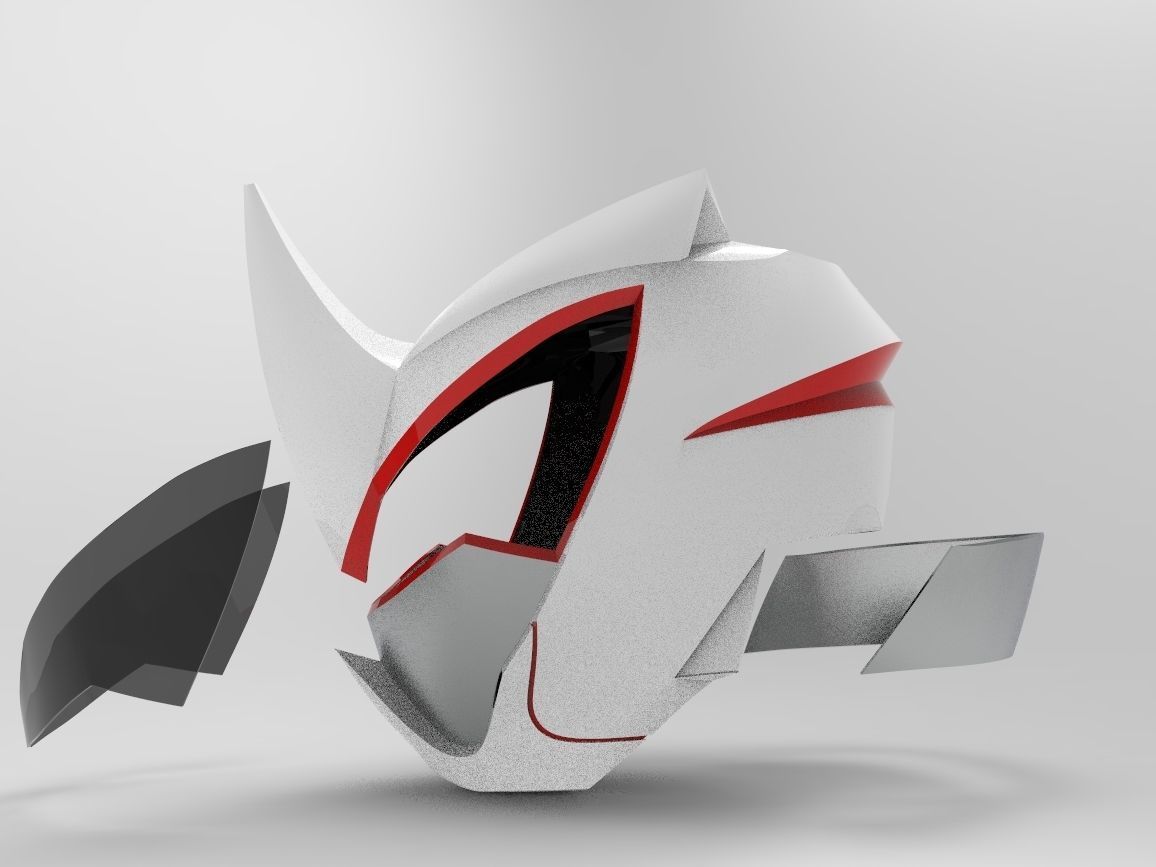 Rhino Ranger Helmet from Jungle Fury for 3D printing 3D print model_4