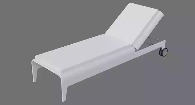 Sun Lounger 1A Low-poly 3D model