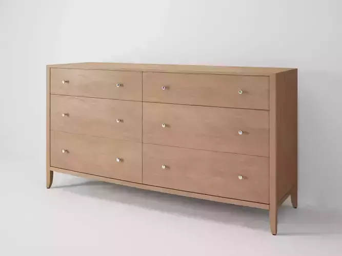 Commode Long Classic 3D model