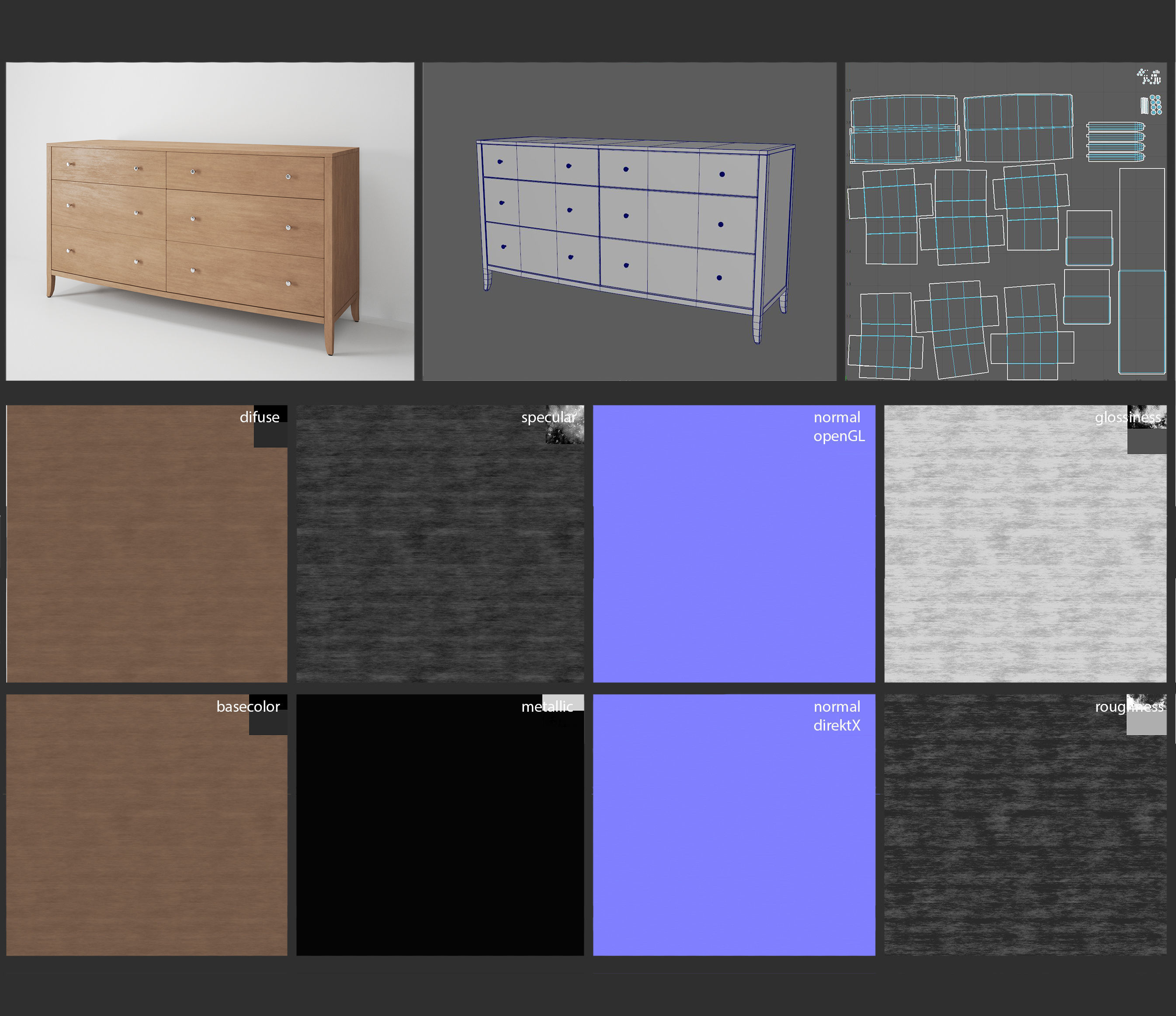 Commode Long Classic 3D model_2