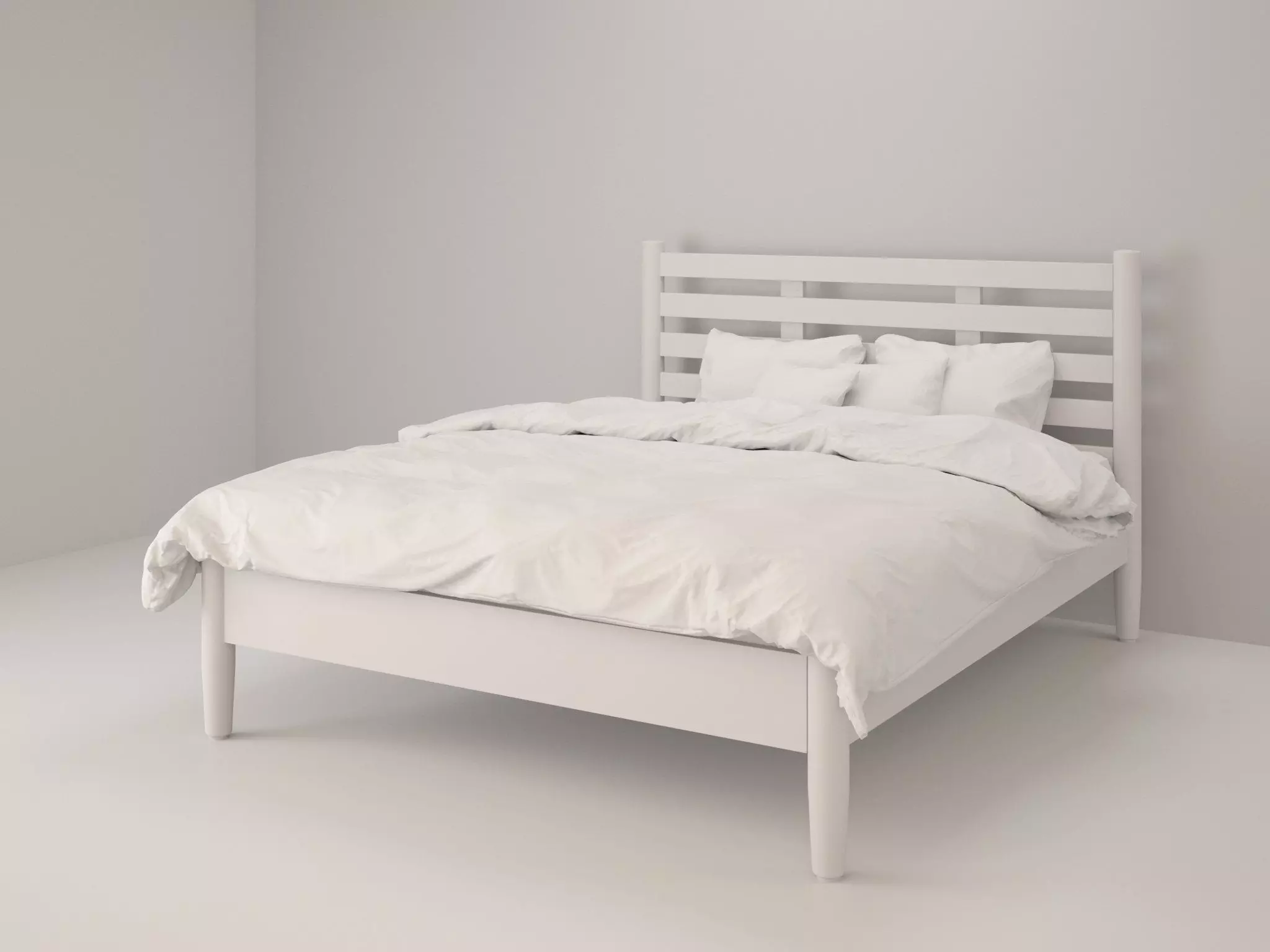 Bed Cottage 3D model_0