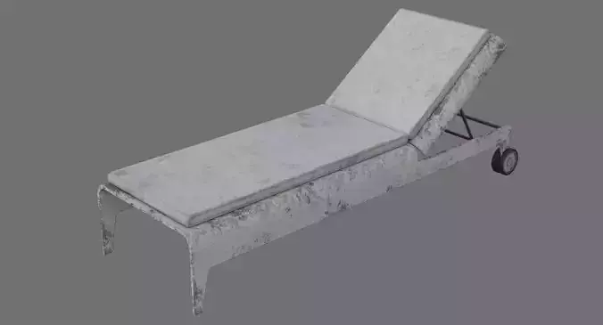 Sun lounger 1B Low-poly 3D model Sun lounger 1B Low-poly 3D model