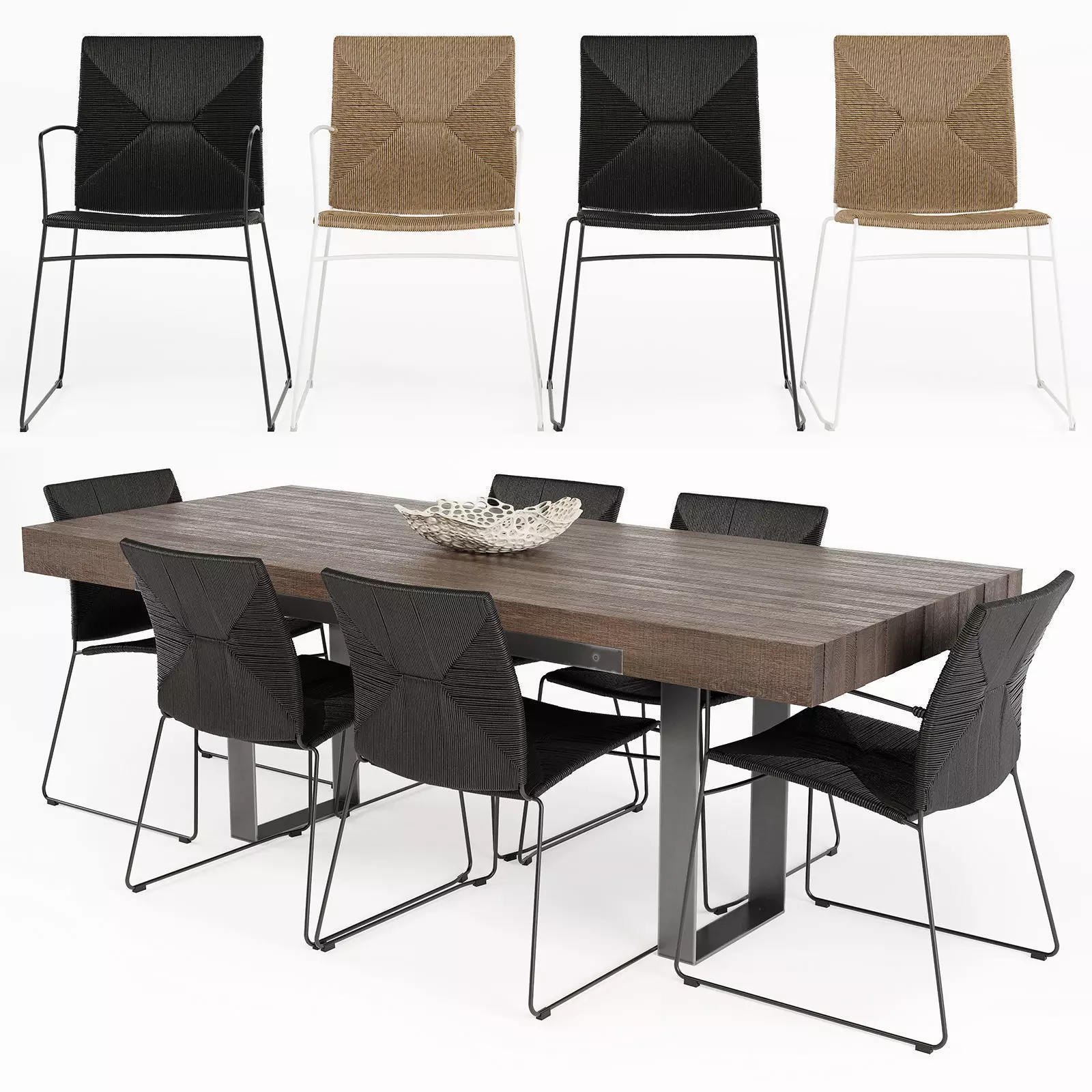 Wayfair Dining Table 3D model_0