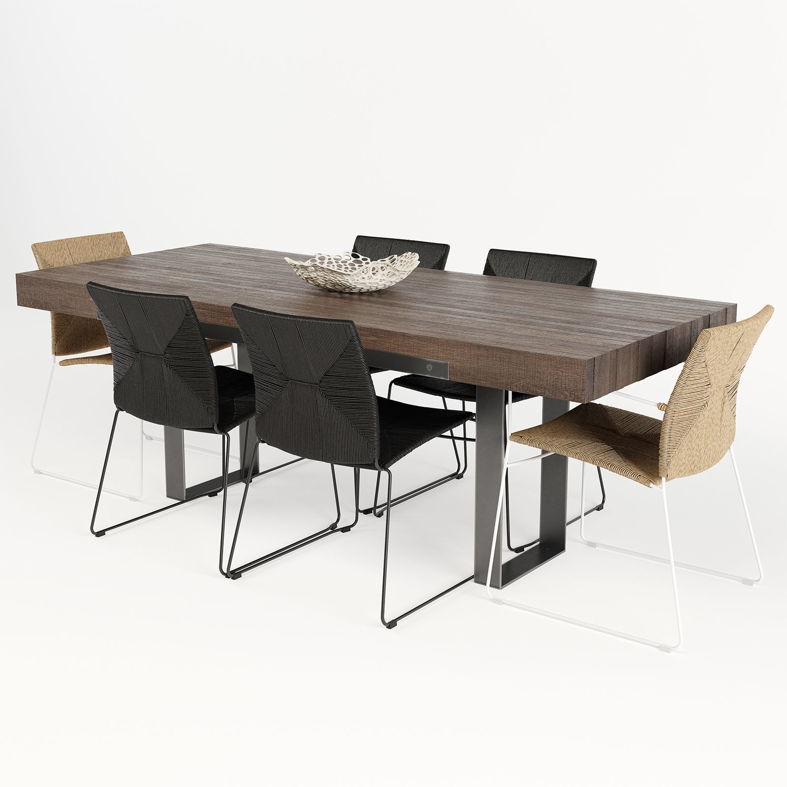 Wayfair Dining Table 3D model_3