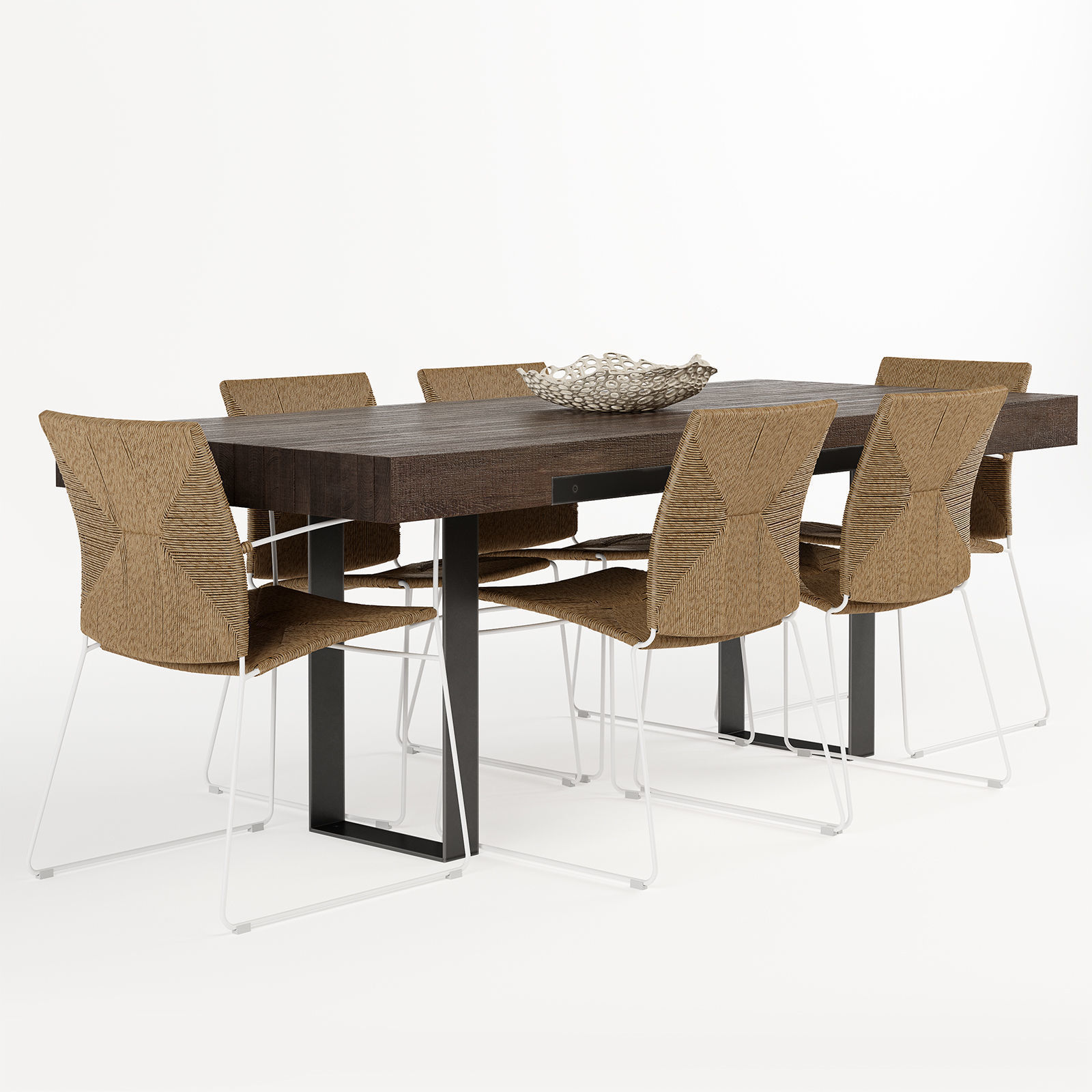 Wayfair Dining Table 3D model_4