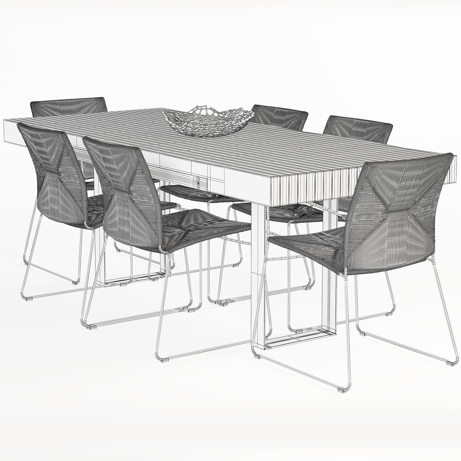 Wayfair Dining Table 3D model_9