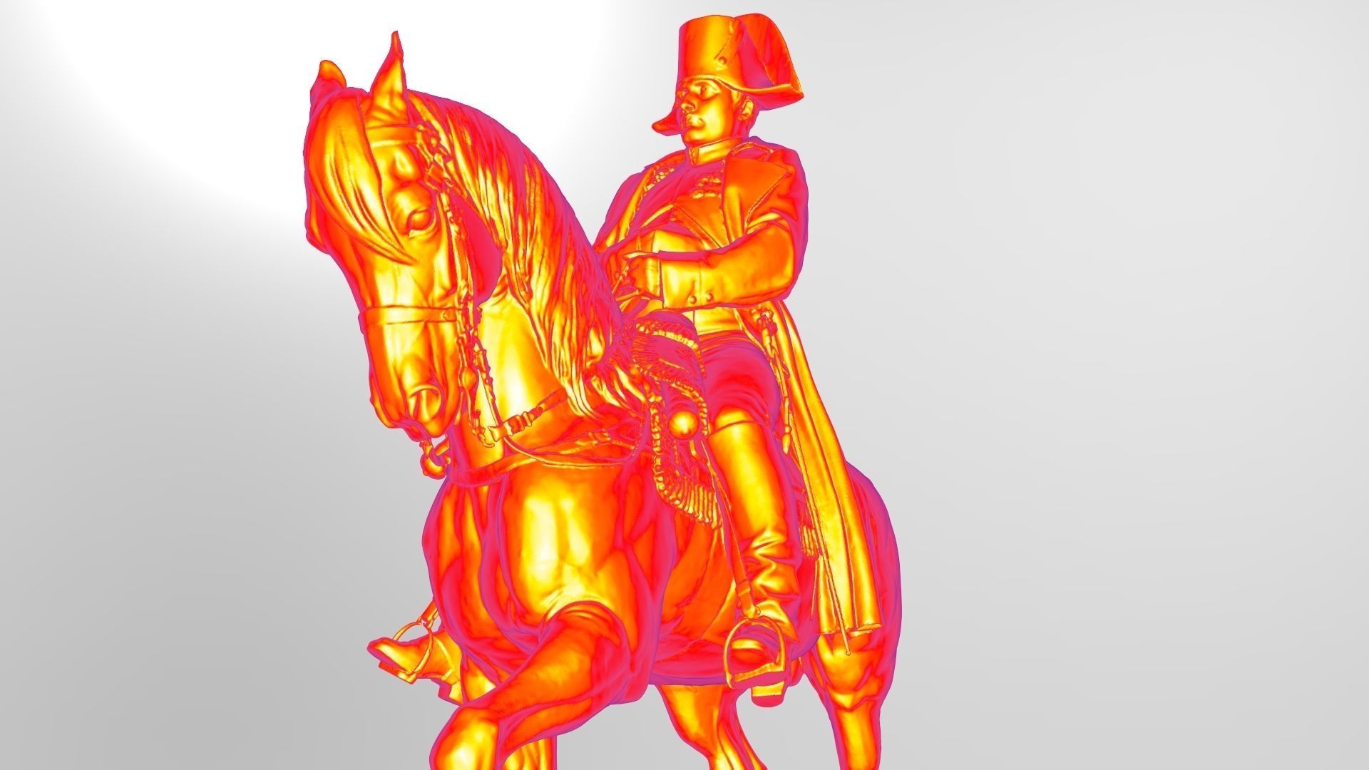 Napoleon statue of man riding horse Free 3D print model_8