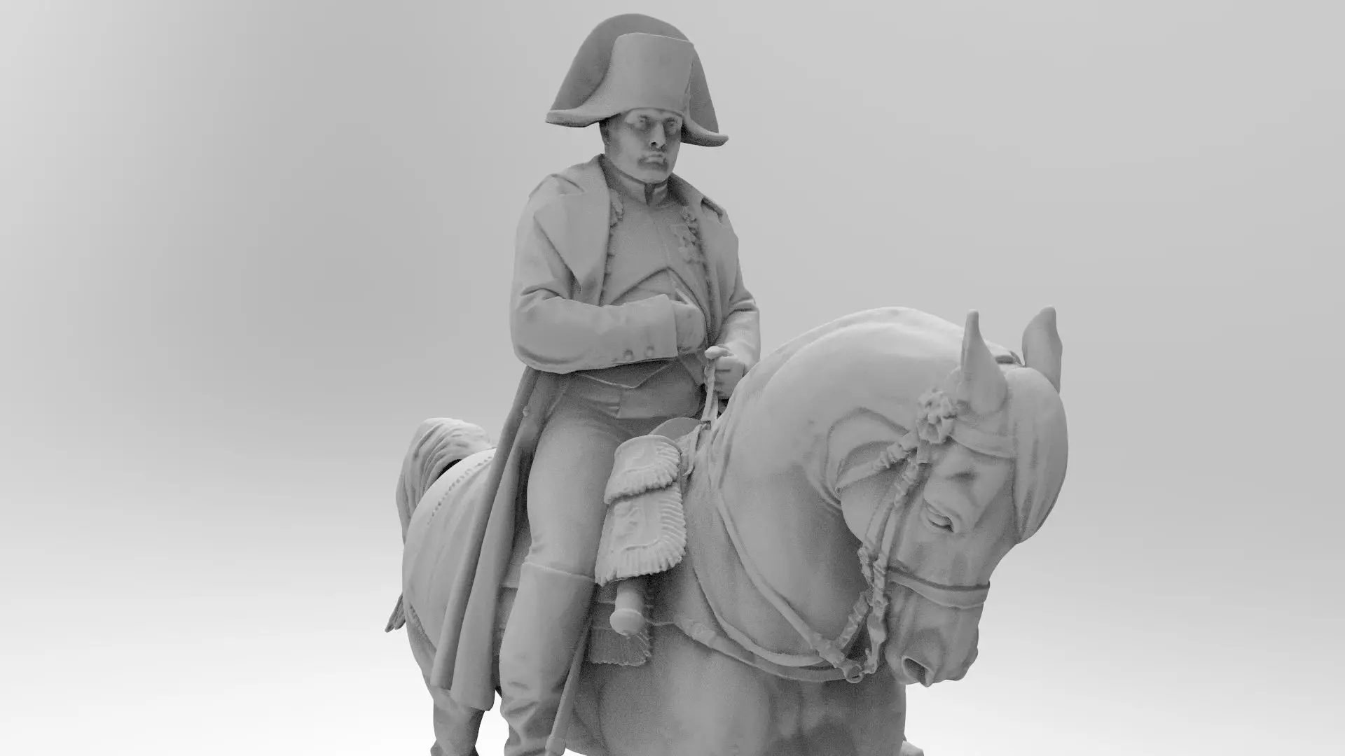 Napoleon statue of man riding horse Free 3D print model_0