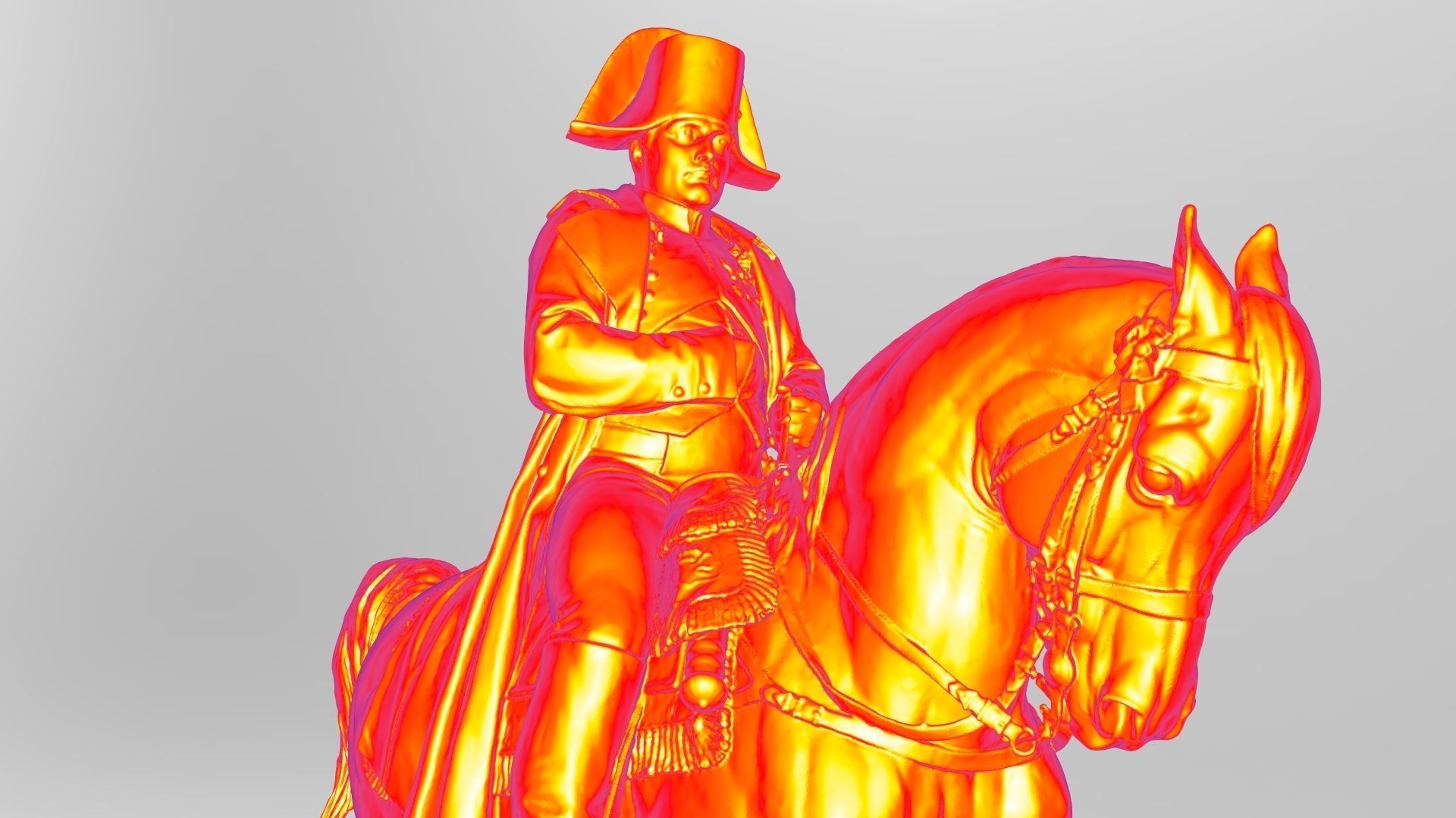 Napoleon statue of man riding horse Free 3D print model_6