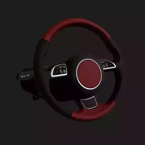 Steering Wheel Low Poly