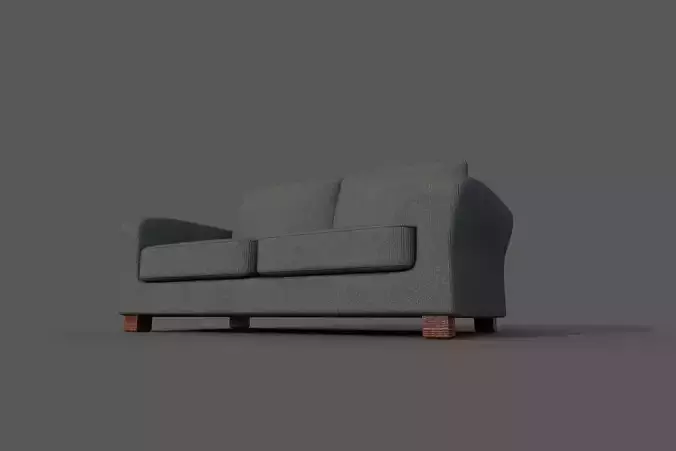 Old Red Sofa 3D model