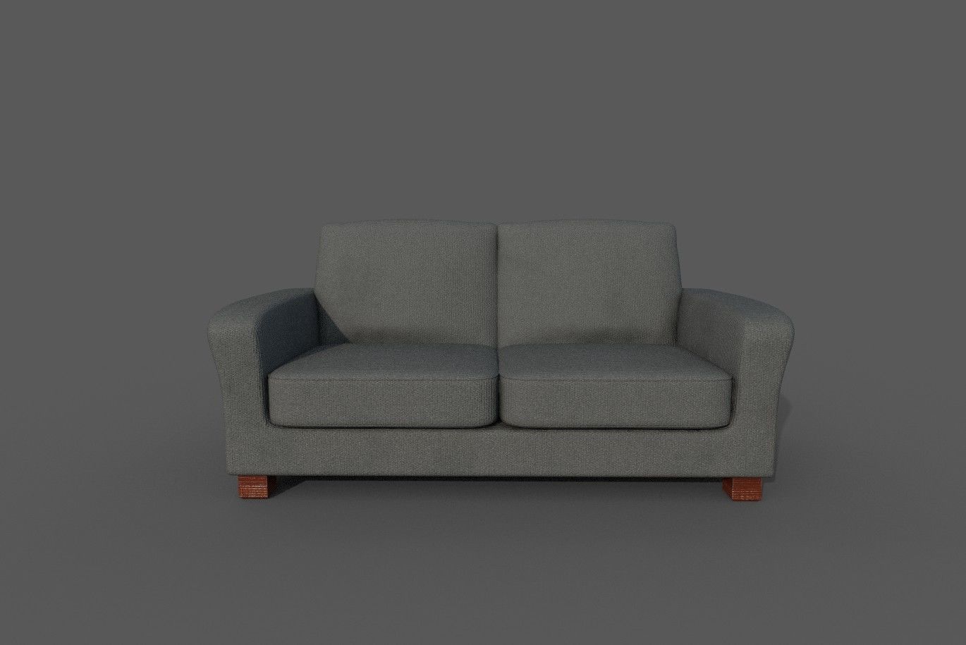 Old Red Sofa 3D model_1
