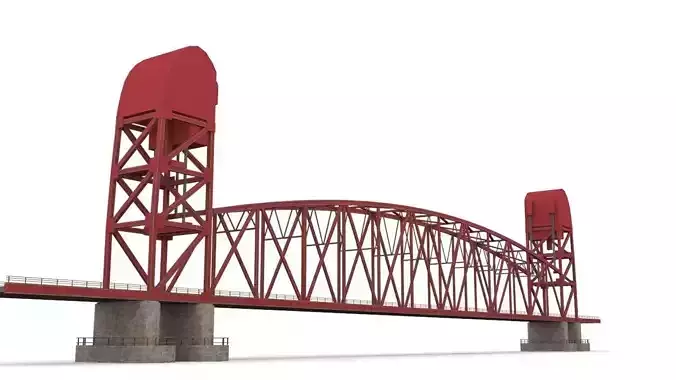 Roosevelt Island Bridge Low-poly 3D model
