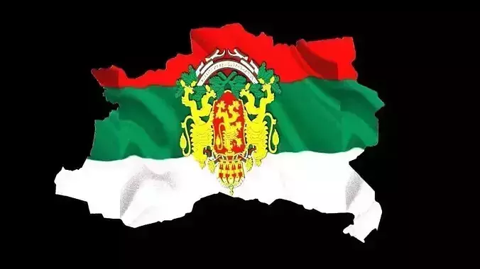 Map of Bulgaria 3D model