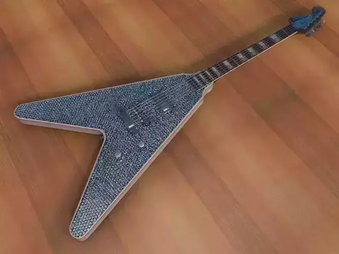 Washburn V Rhinestone 3D model