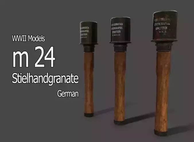 WWII - m24 Stielhandgranate