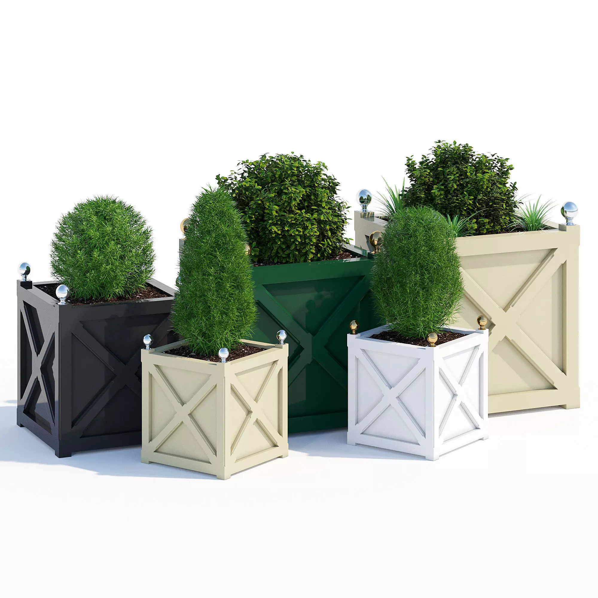 Cross planters 3D model