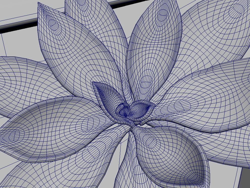 Triangle Concrete Potted Cactus  3D model_3