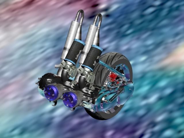 mbk booster nitro engine 3D print model_5