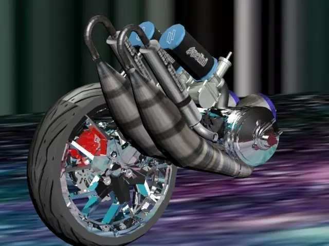 mbk booster nitro engine 3D print model_0