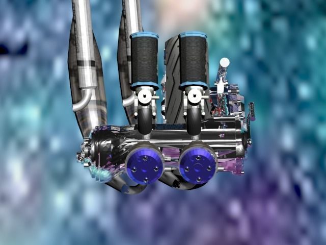 mbk booster nitro engine 3D print model_4