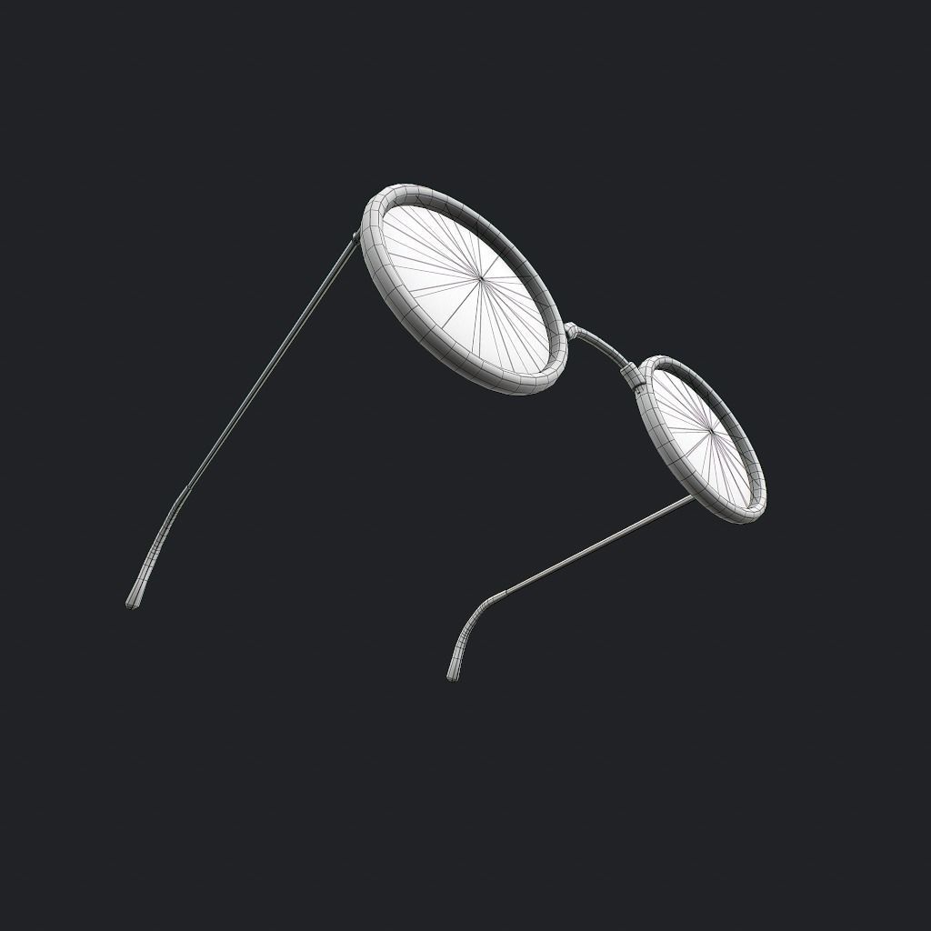 Old Glasses V1 pbr Low-poly 3D model_15
