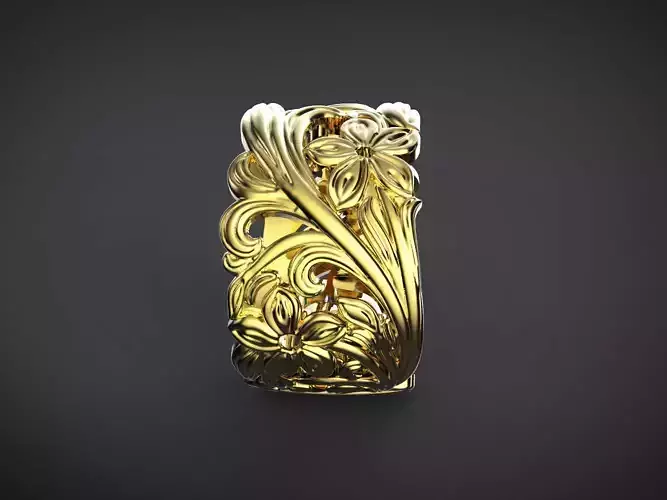 Grass and flowers ring