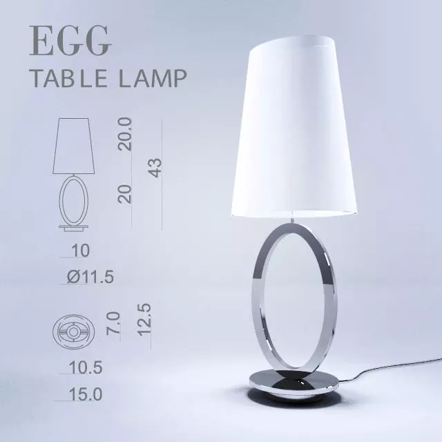 VISIONNAIRE Egg table lamp 3D model_0