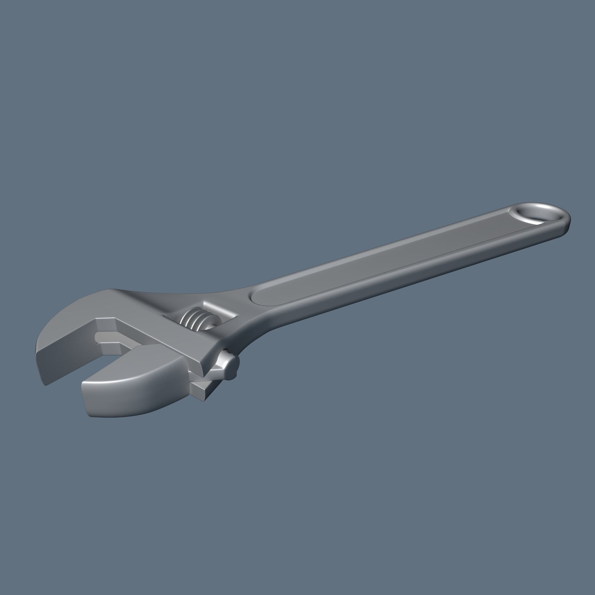 Adjustable Spanner Wrench Free 3D model_1