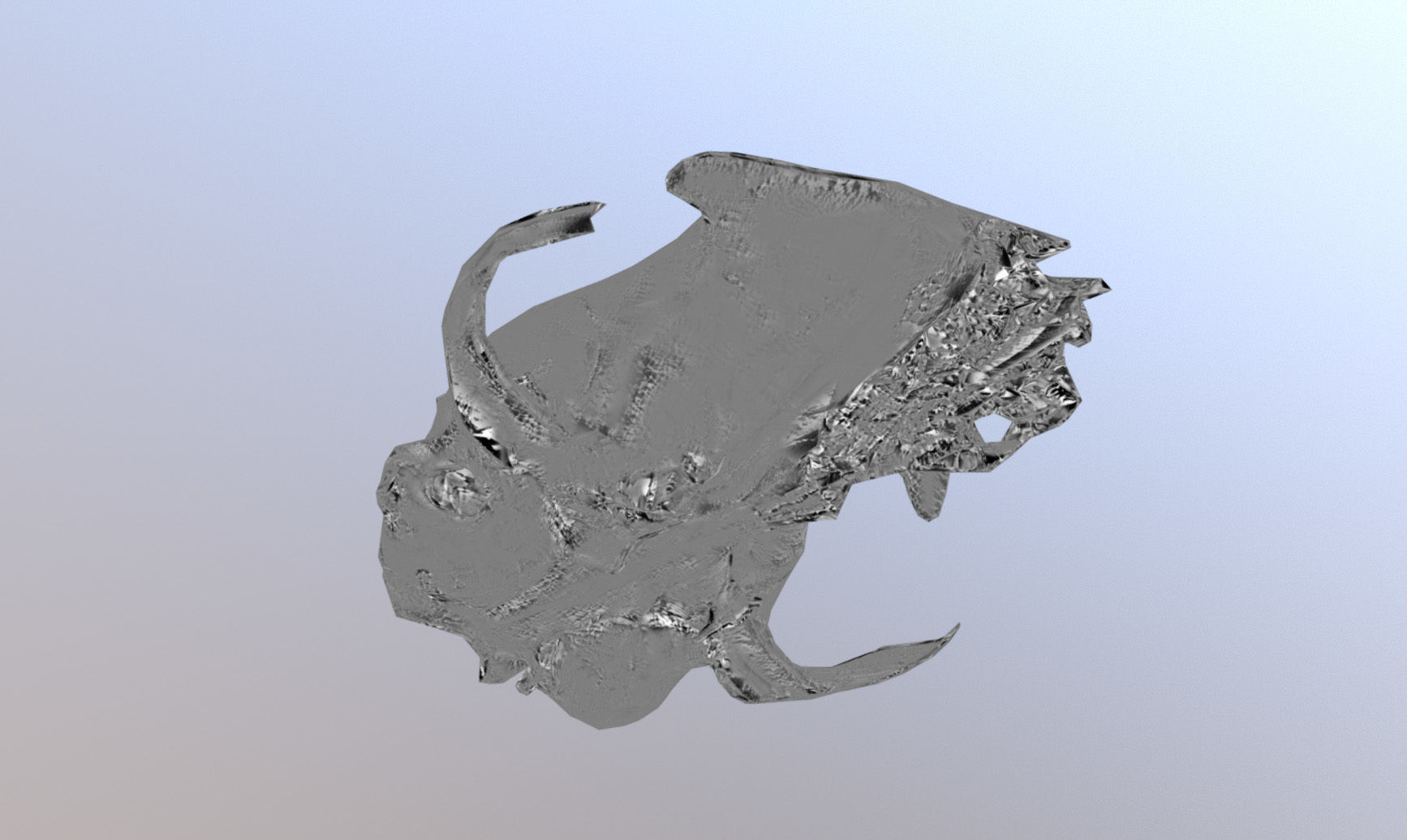 Photorealistic scanned small skull of rodent  Low-poly 3D model_33