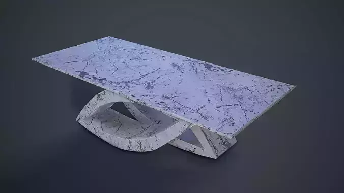 Table - Granite Free low-poly 3D model