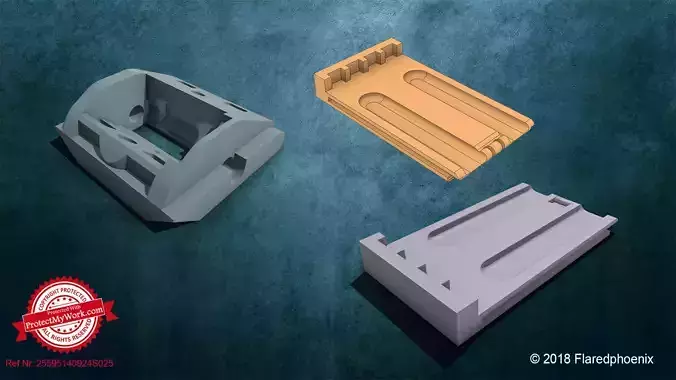 Miele fridge door handle opener plate 3D print model