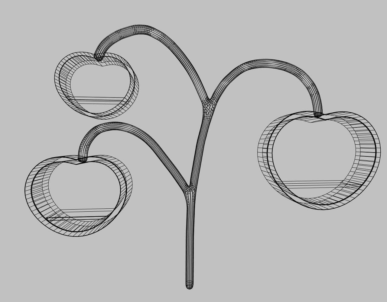 A set of original bookshelves 3D model_13