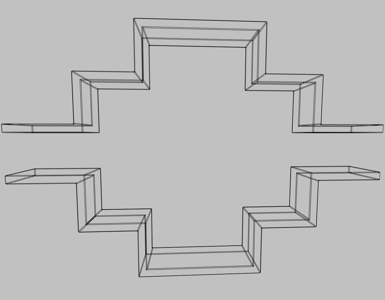 A set of original bookshelves 3D model_14