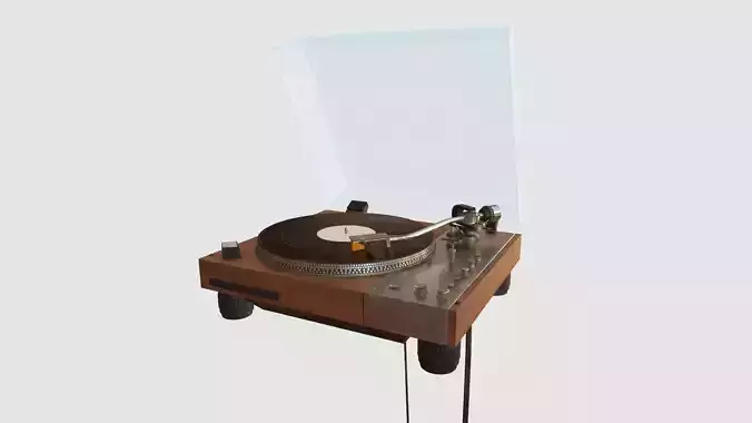 Vinyl Player Low-poly 3D model