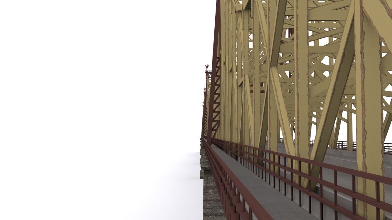 Queensboro Bridge Low-poly 3D model_6