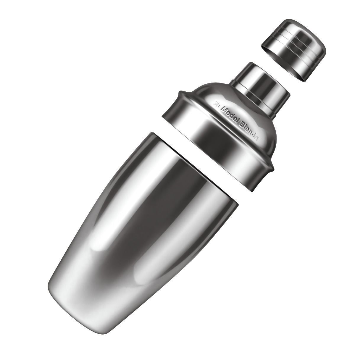 Cocktail Shaker 3D model_3