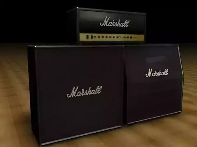 Marshall Amp Stack Black