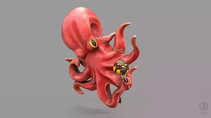 Game Ready Japanese Signs Set Octopus Signboard