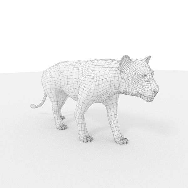 Lion Rigged 3D model_3