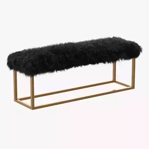 Mabel Upholstered Bench 3D model
