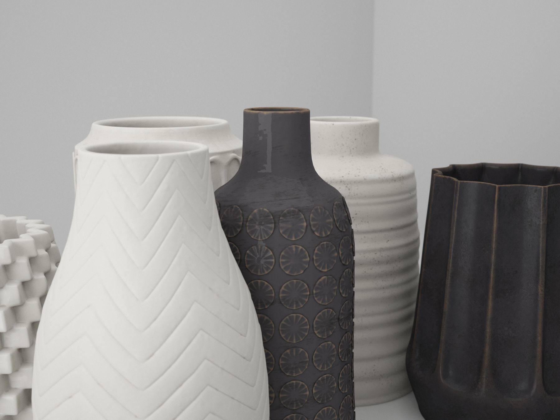 Deko Vase Bella 3D model_5