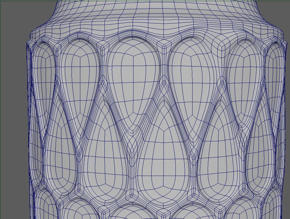 Deco Vase Lara 3D model_3