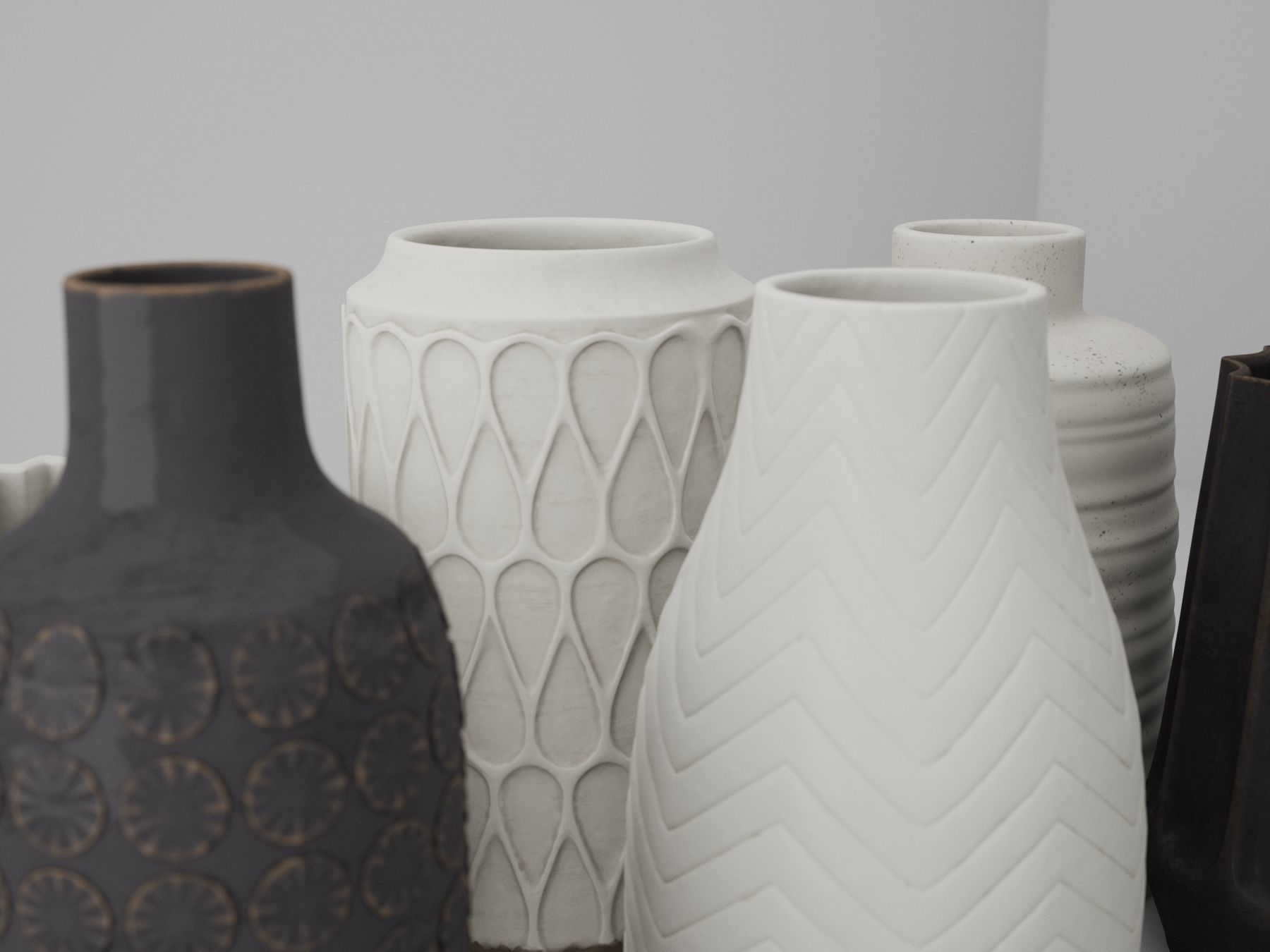 Deco Vase Lara 3D model_6